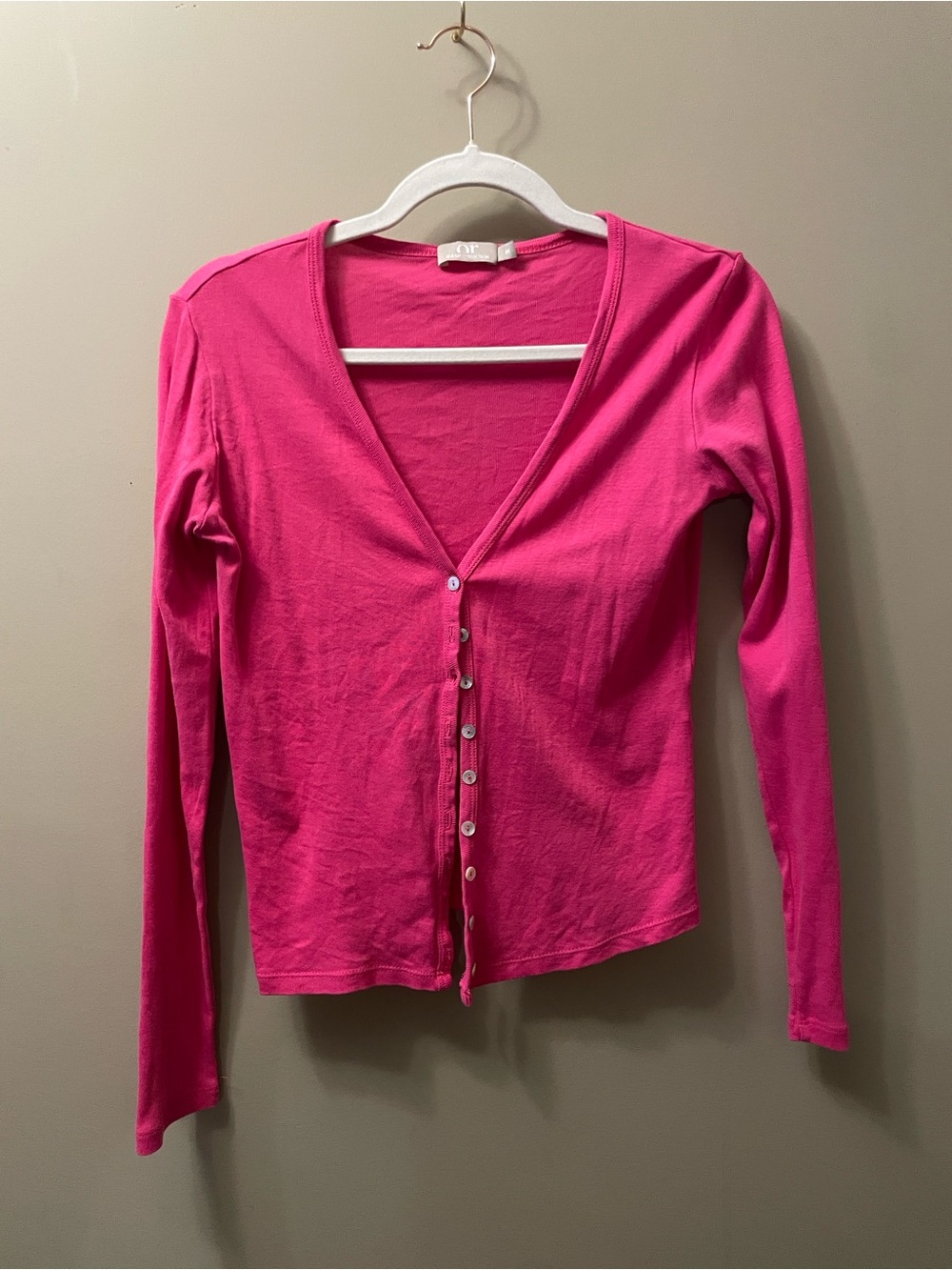 Lightweight Hot Pink Cardigan Top